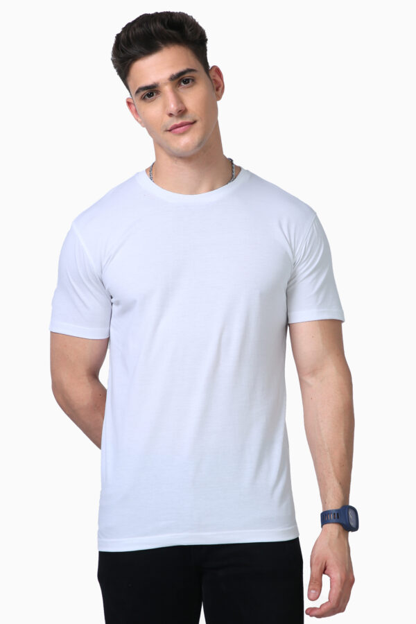 White Plain Supima Unisex T-shirt