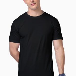 Black Plain Supima Unisex T-shirt