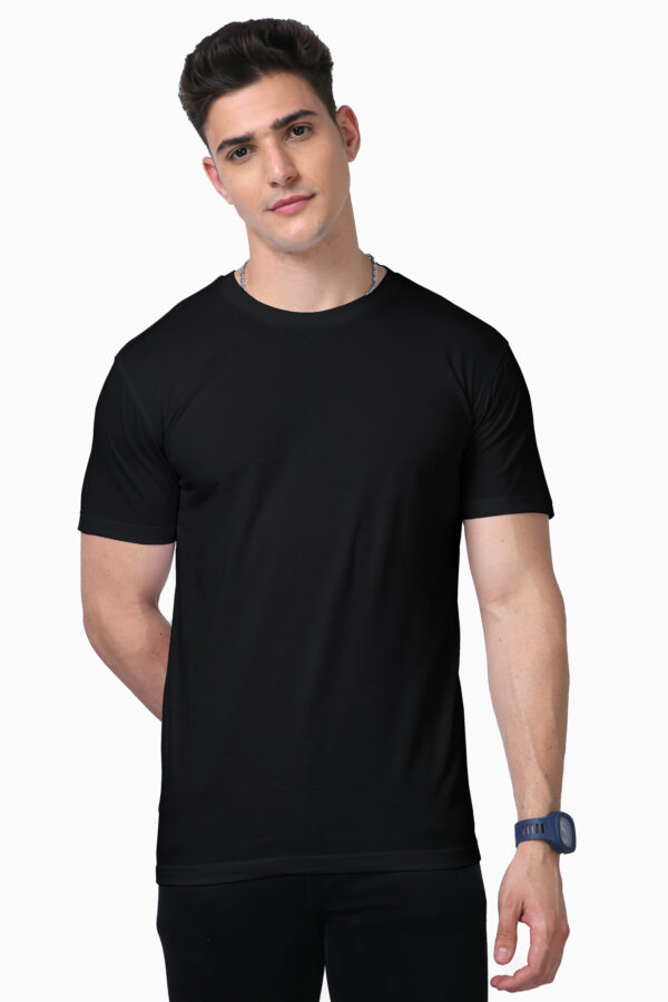 Black Plain Supima Unisex T-shirt