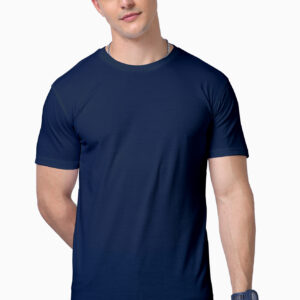 Navy Blue Plain Supima T-shirt