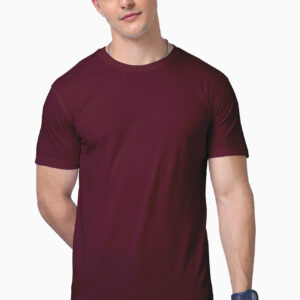 Maroon Plain Supima T-shirt