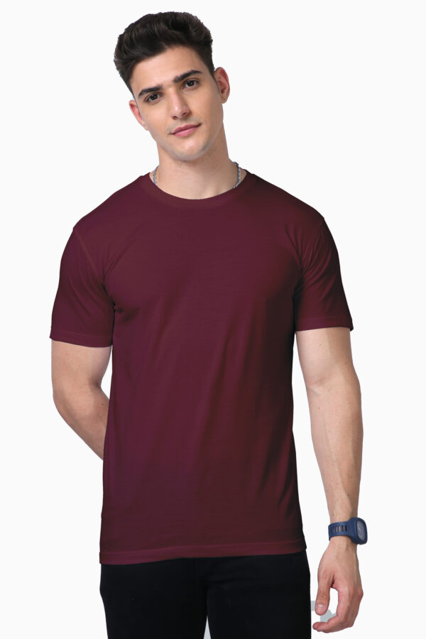 Maroon Plain Supima T-shirt