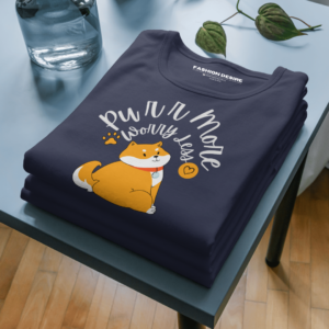 Purr More Worry Less | Cat Lovers |  Classic Crew T-Shirt